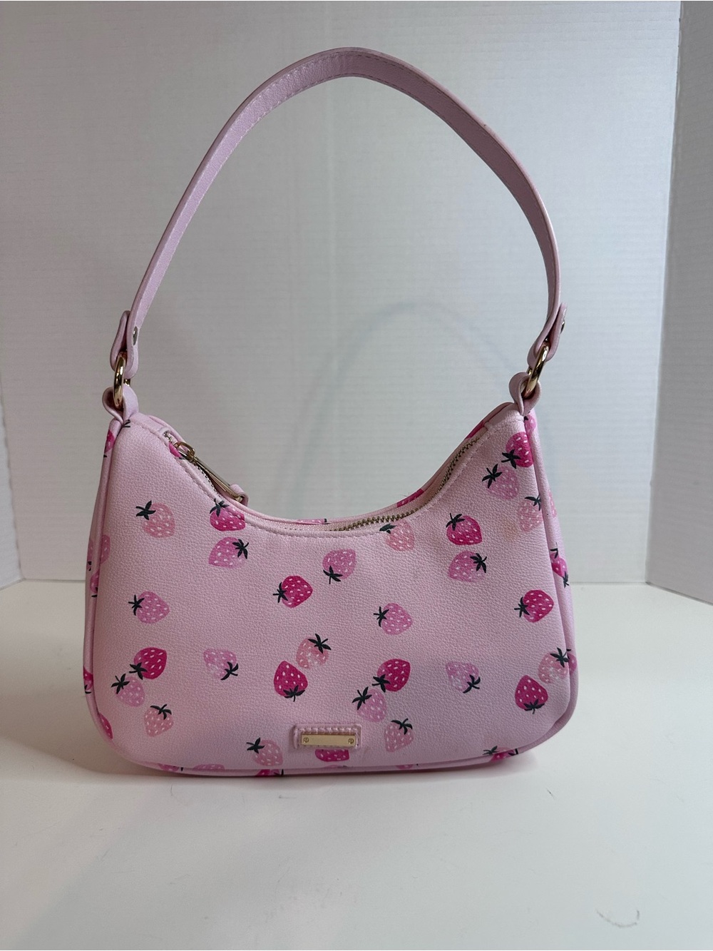 Claire's Pink Strawberry Shoulder Bag